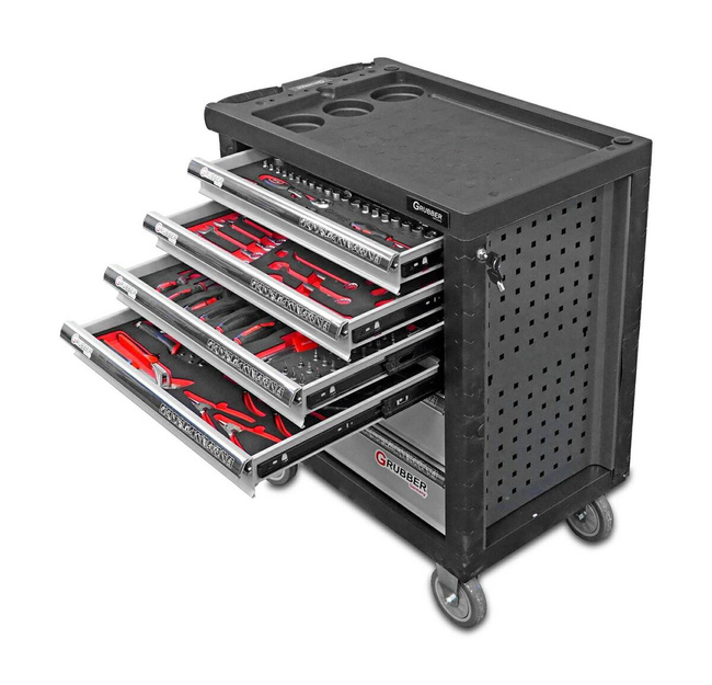 WÓZEK NARZĘDZIOWY 6 SZUFLAD 160el. GRUBBER