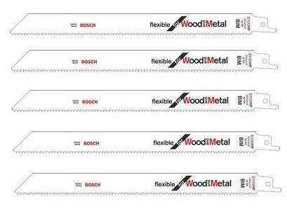 BOSCH BRZESZCZOT DO PIŁY SZABLASTEJ DREWNO/METAL S1122HF 5 szt