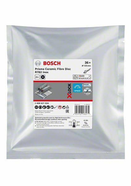 BOSCH FIBRA KRĄŻEK X-LOCK INOX 125 gr. 36 R782 /25szt.