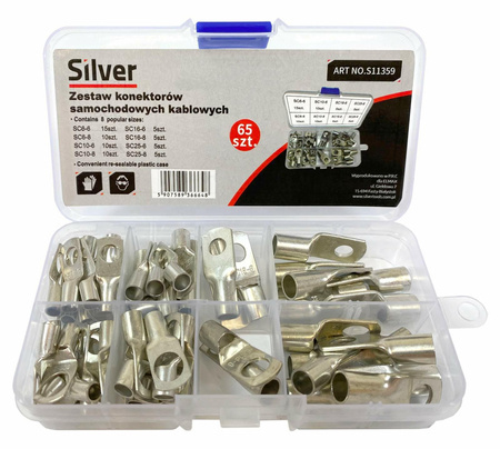 SILVER KONEKTORY OCZKOWE 65el.