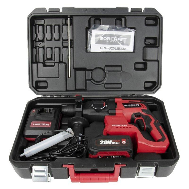 Akumulatorowy młot udarowy Li-ion 20V (w pudełku plastikowym) CRHS20LiBAM - WORCRAFT