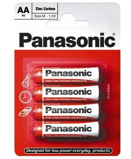PANASONIC BATERIA AA R6R BLISTER 4szt.