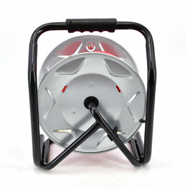 AWTOOLS PRZEDŁUŻACZ BĘBEN METALOWY CZERWONY HEAVY DUTY 25m 3x2,5 mm 16A / 3680W / IP44