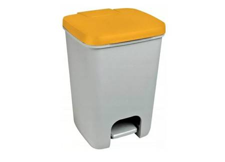 CURVER KOSZ NA ŚMIECI ESSENTIALS 20L   /SZARY/ ŻÓŁTY