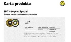 KLINGSPOR ŚCIERNICA LISTKOWA KOMBI SMT850 125mm VERY FINE