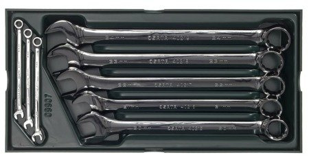 Klucze płasko-oczkowe 5.5 mm- 24 mm (8 szt.) SATA 09907