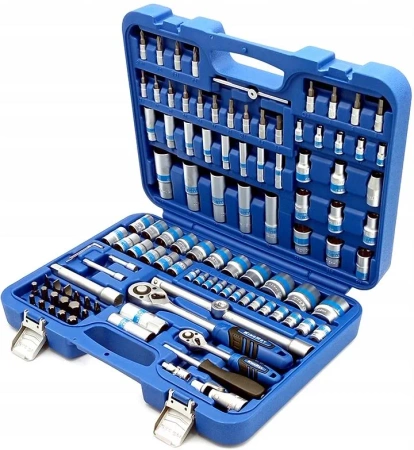 Zestaw kluczy nasadowych 1/2" i 1/4" w walizce 108 elementów CTL0049