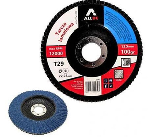 ŚCIERNICA LISTKOWA 125  P100  INOX METAL CYRKONOWA