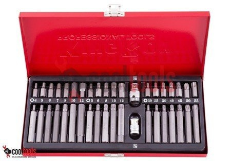 Zestaw bitów TORX HEX SPLINE (S2) 40 szt. CTL0050