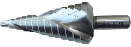 Wiertło stopniowe skrętne HSS 6-30mm / 2mm KRYPTON KR0101530630
