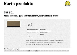 KLINGSPOR GĄBKA SZLIFIERSKA 123 x 96 x 12,5mm P120 SW501