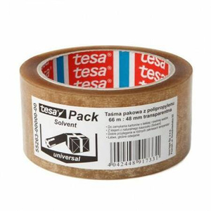 Taśma pakowa SOLVENT 66m:48mm, przezroczysta