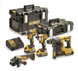 DEWALT.ZESTAW COMBO 18V DCG405+DCH273+ DCD796+DCF887+3xDCB184+DCB115+DS150+DS300