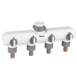ROZDZIELACZ 4-DROŻNY Z GW  1"-3/4" Z ZAWORAMI /WHITE LINE