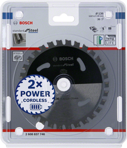 BOSCH PIŁA STANDARD.STAL 136x20x30z ACCU