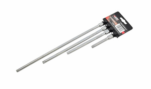 AWTOOLS ZESTAW PRZEDŁUŻEK 1/4" 4cz. 75mm, 150mm, 225mm, 300mm. BLACK LINE