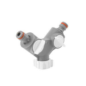 ROZDZIELACZ 2-DROŻNY GW 3/4" Z ZAWORAMI /WHITE LINE