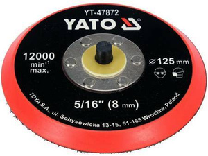 YATO DYSK / TALERZ POLERSKI Z RZEPEM 125mm  5/16"
