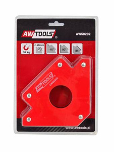 AWTOOLS KĄTOWNIK SPAWALNICZY MAGNETYCZNY 34,5KG.122x190x25