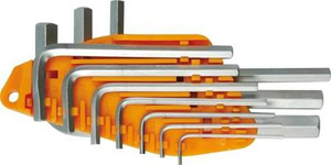 VOREL KLUCZE SZEŚCIOKĄTNE 1,5-10mm / hex / kpl. 10 szt.   56393