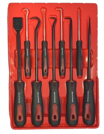 Zestaw ostrych grotów i skrobaków 9 szt. QUATROS QS14122