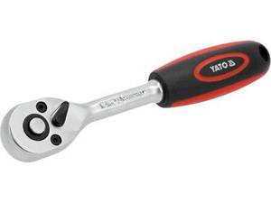 YATO GRZECHOTKA PROSTA Z PLASTIKOWĄ RĘKOJEŚCIĄ 1/4" 90T