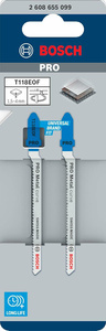 BOSCH BRZESZCZOT T PRO METAL CURVE T118EOF 83 mm /2szt.