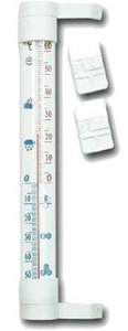 TERMOMETR ZAOKIENNY 19,5cm BIAŁY