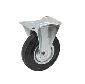 AWTOOLS KOŁO STAŁE Z CZARNĄ GUMĄ  160mm