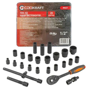 ZESTAW KLUCZY   26el. 1/2" 8-36mm  WKLADKA /FORCEKRAFT