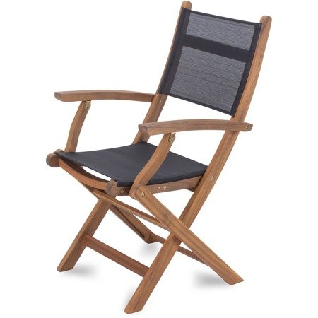 Składane krzesło z drewna - ogrodowe, balkonwe