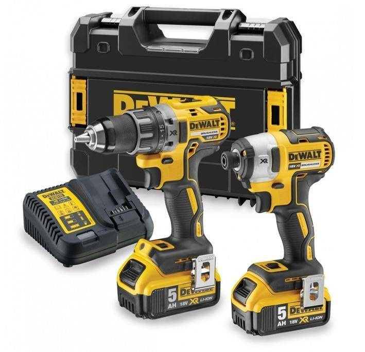 DEWALT ZESTAW COMBO 18V WKRĘTARKA DCD791 + ZAKRĘTARKA DCF887 2 x 5,0Ah