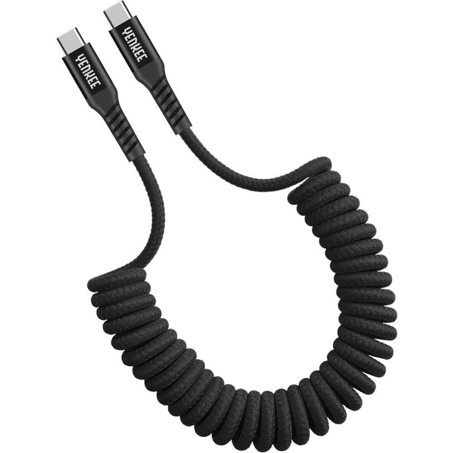  YCU 501 BK Coiled cabel USB C/C YENKEE