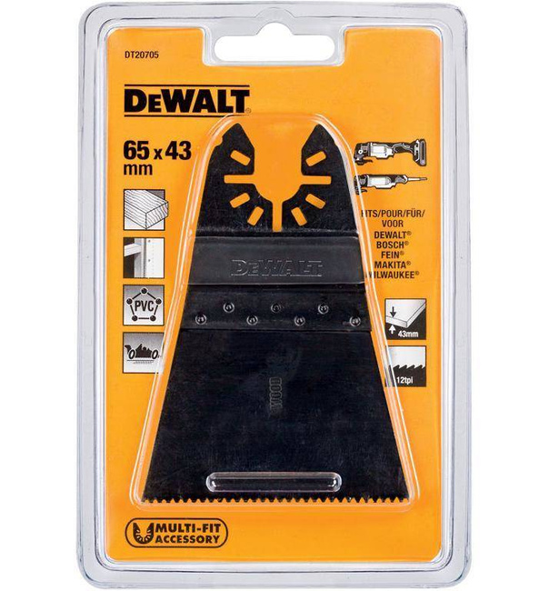 DEWALT BRZESZCZOT DO DREWNA 66x43mm SZYBKIE CIĘCIE, DO NARZĘDZIA WIELOFUNKCYJNEGO