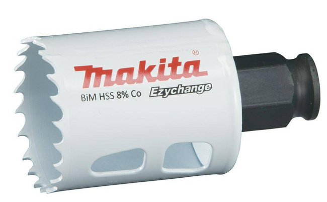 MAKITA OTWORNICA BIM HSS-Co 8%  52mm EZYCHANGE METAL, STAL, ALU, DREWNO, PVC