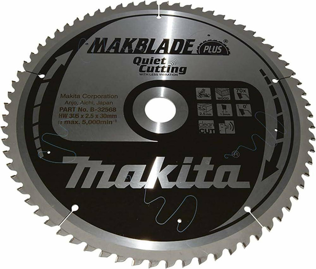 MAKITA PIŁA TARCZOWA  305x30x70z MAKBLADE PLUS DREWNO