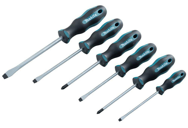 MAKITA ZESTAW WKRĘTAKÓW  6szt.  (SL4,0 x 100 / SL5,5 x 100 / SL6,5 x 100 / SL8 x 100 / PH1 x 100 / Ph2 x 100)