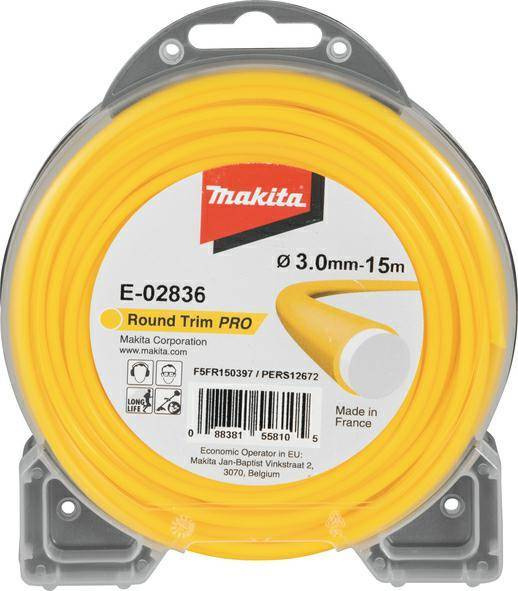 MAKITA ŻYŁKA  NYLONOWA OKRĄGŁA 3,0mm/15m PRO